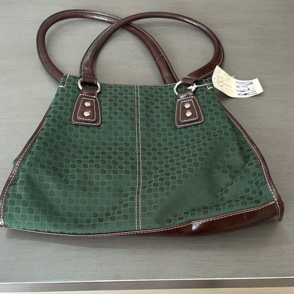 Nine & Co. Green and Brown Shoulder Bag - Picture 1 of 3